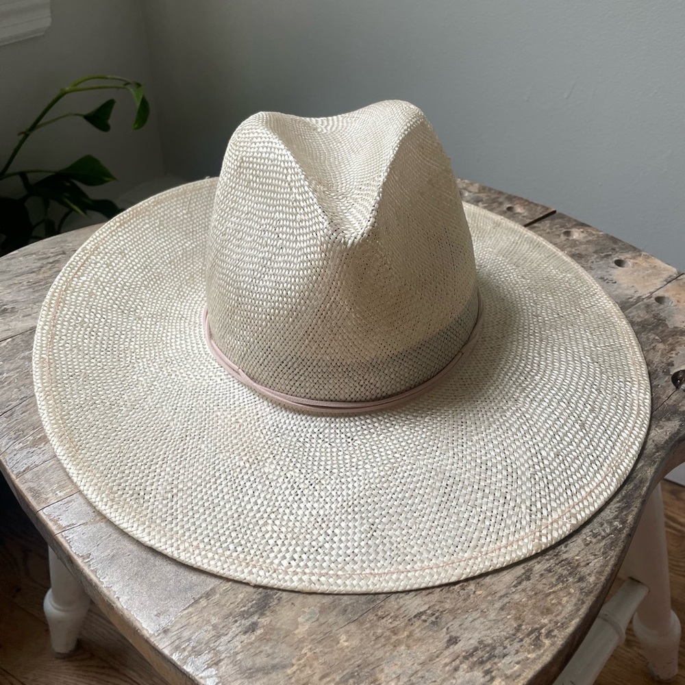 Anthropologie straw summer hat.